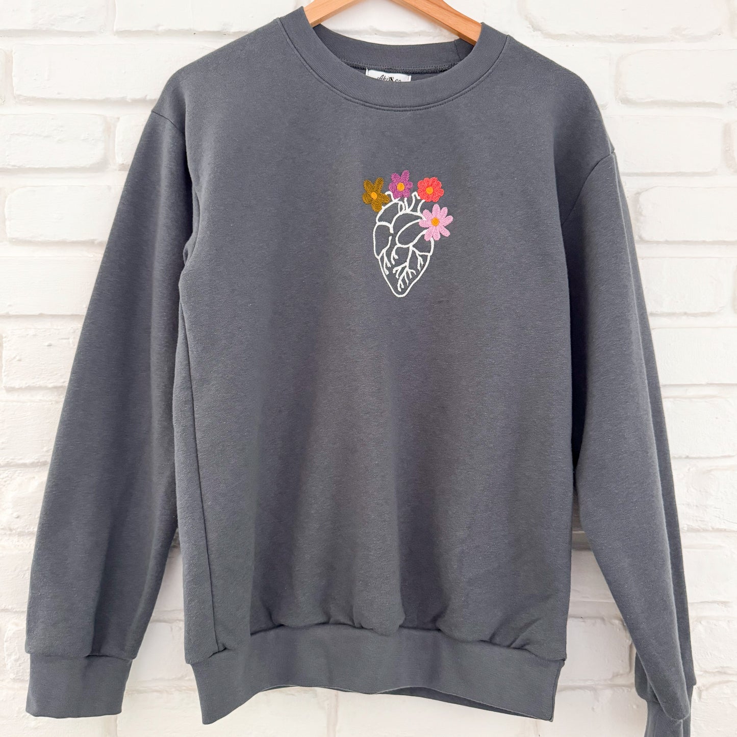 Flower Heart Sweatshirt