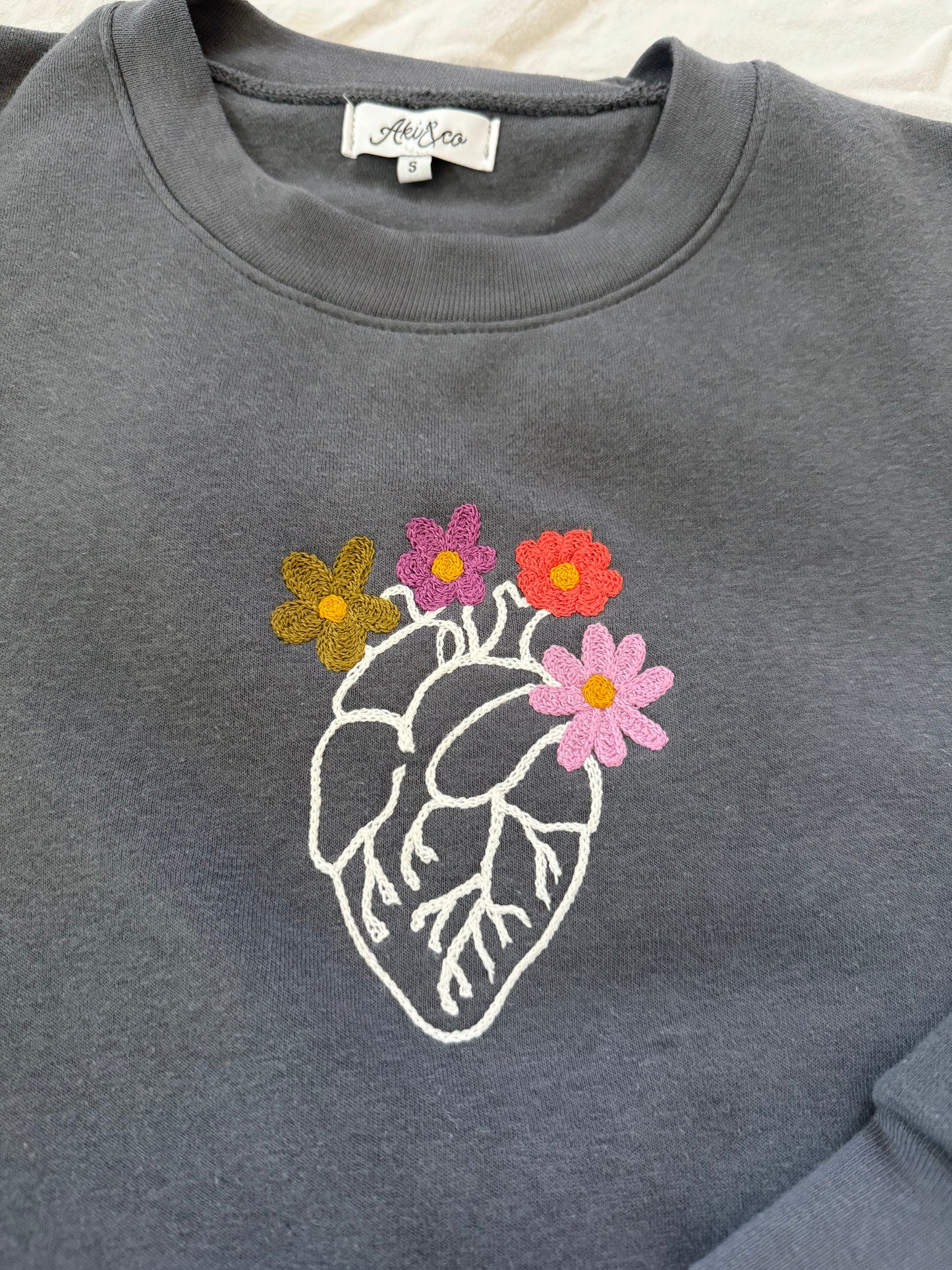 Flower Heart Sweatshirt