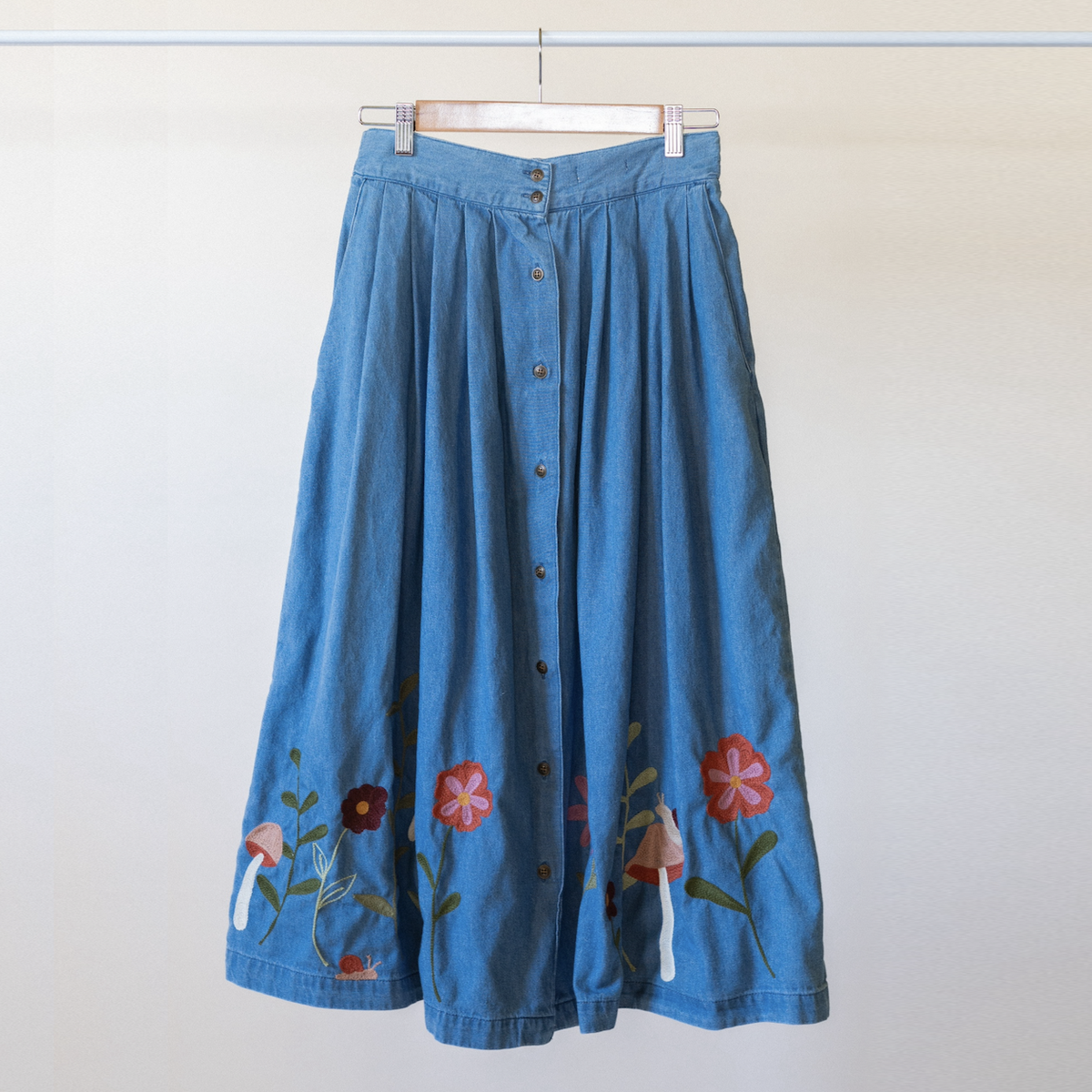 Garden Party Denim Skirt