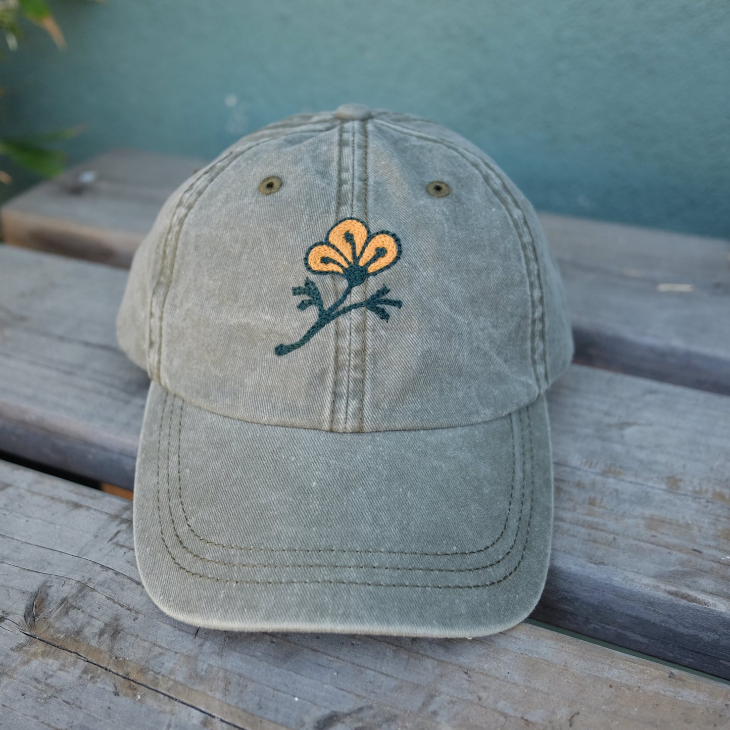 California Poppy Dad Hat
