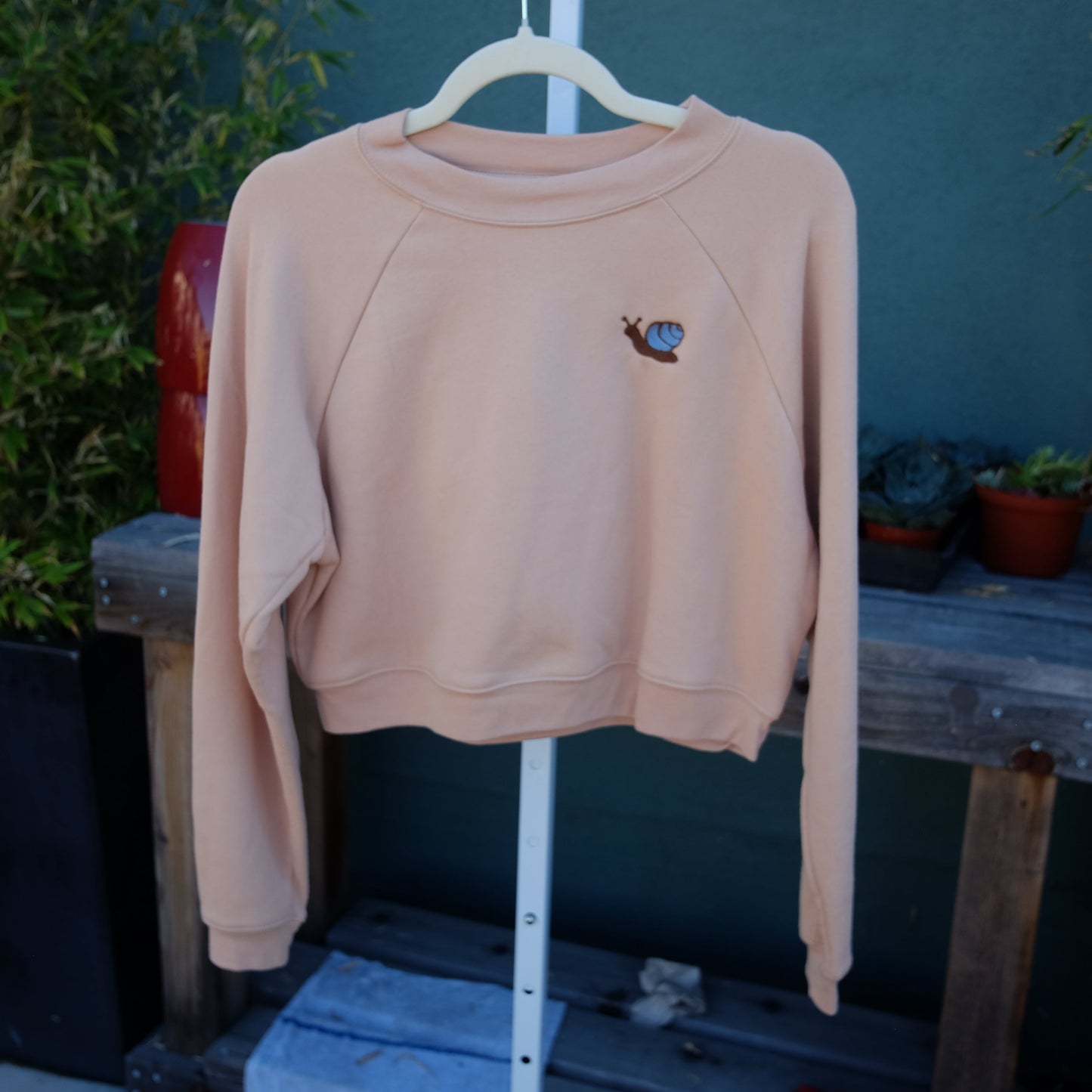 Cropped Snail Sweatshirt