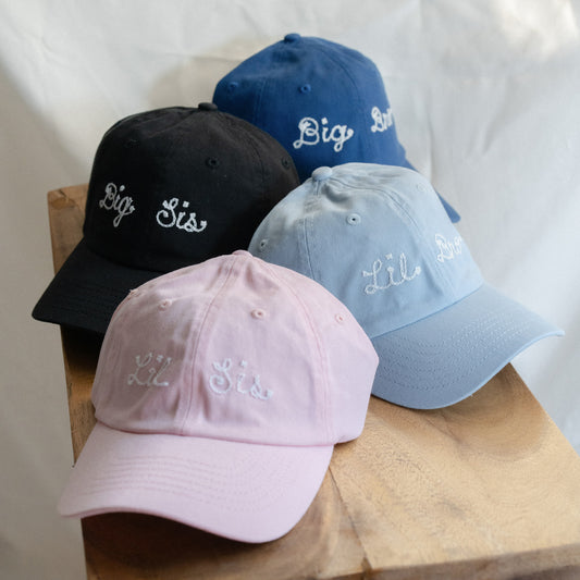 Sibling Hats – Big Sis, Little Sis, Big Bro, Little Bro (Youth Size)