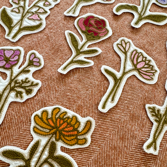 Birth Flower Iron-on Patch