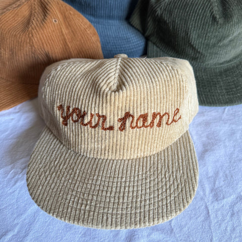 Corduroy Souvenir Hat
