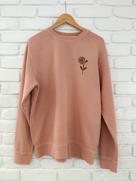 Birth Flower Sweatshirt- Outline