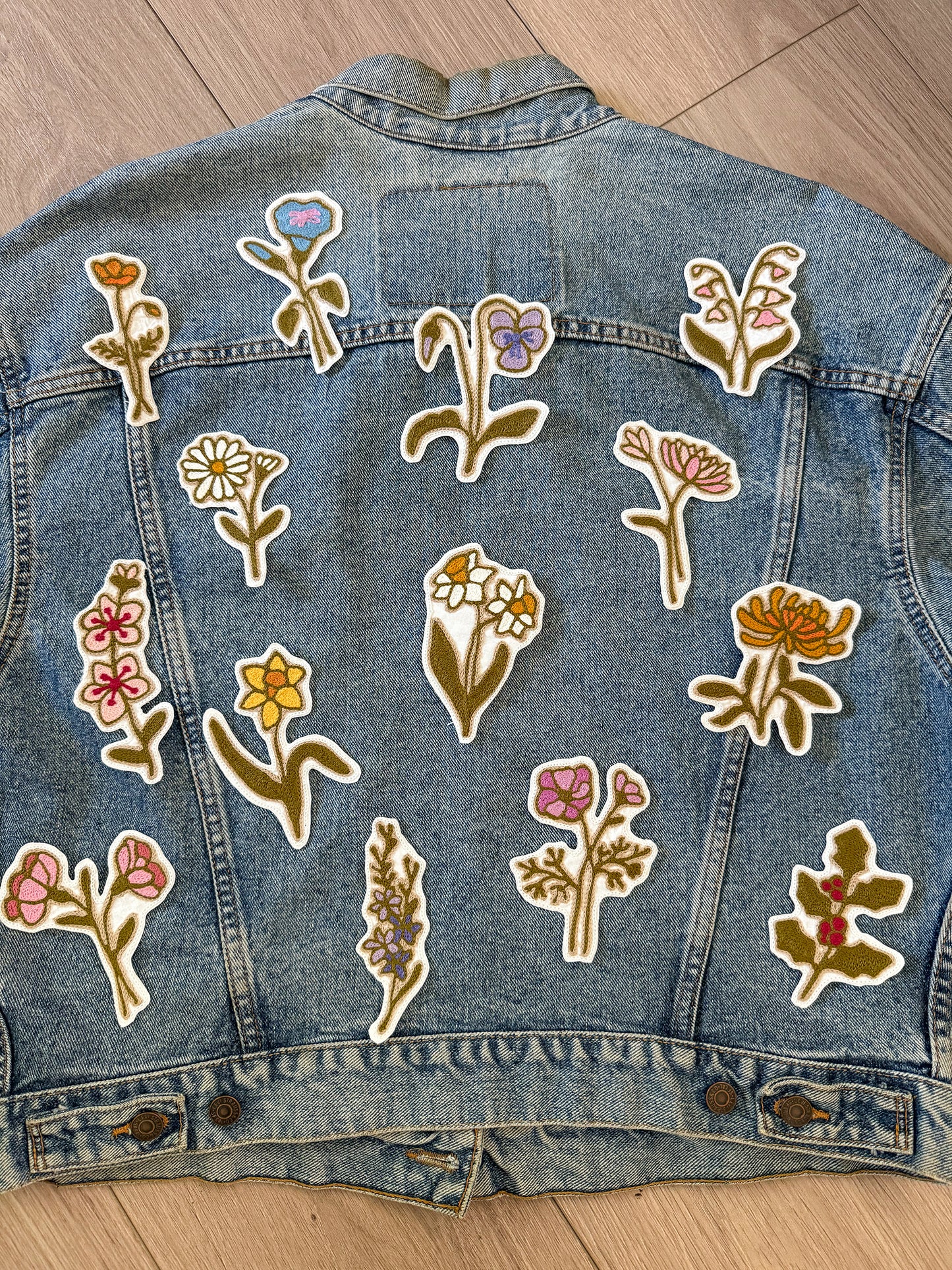 Birth Flower Iron-on Patch