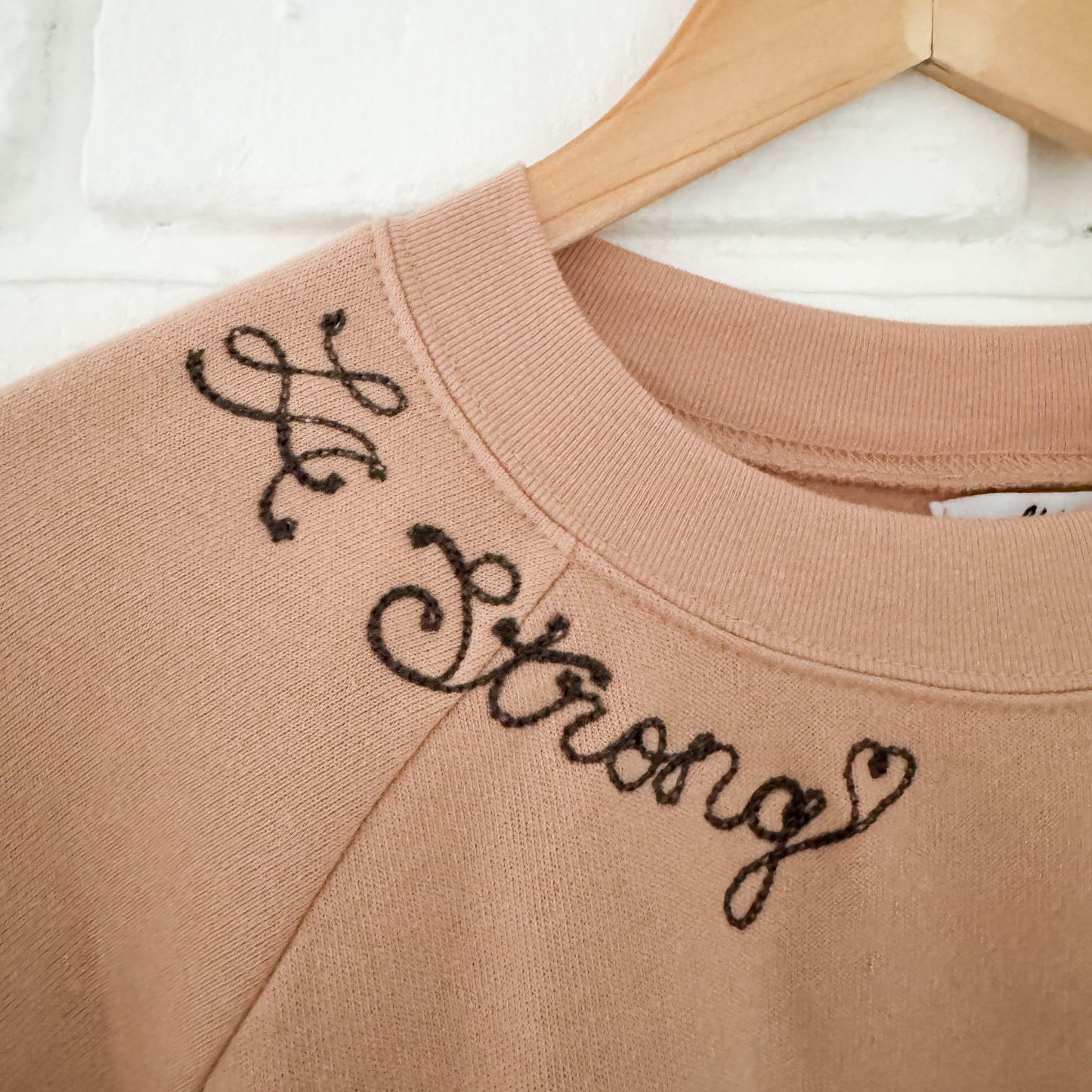 LA Strong Sweatshirt- Dusty Peach