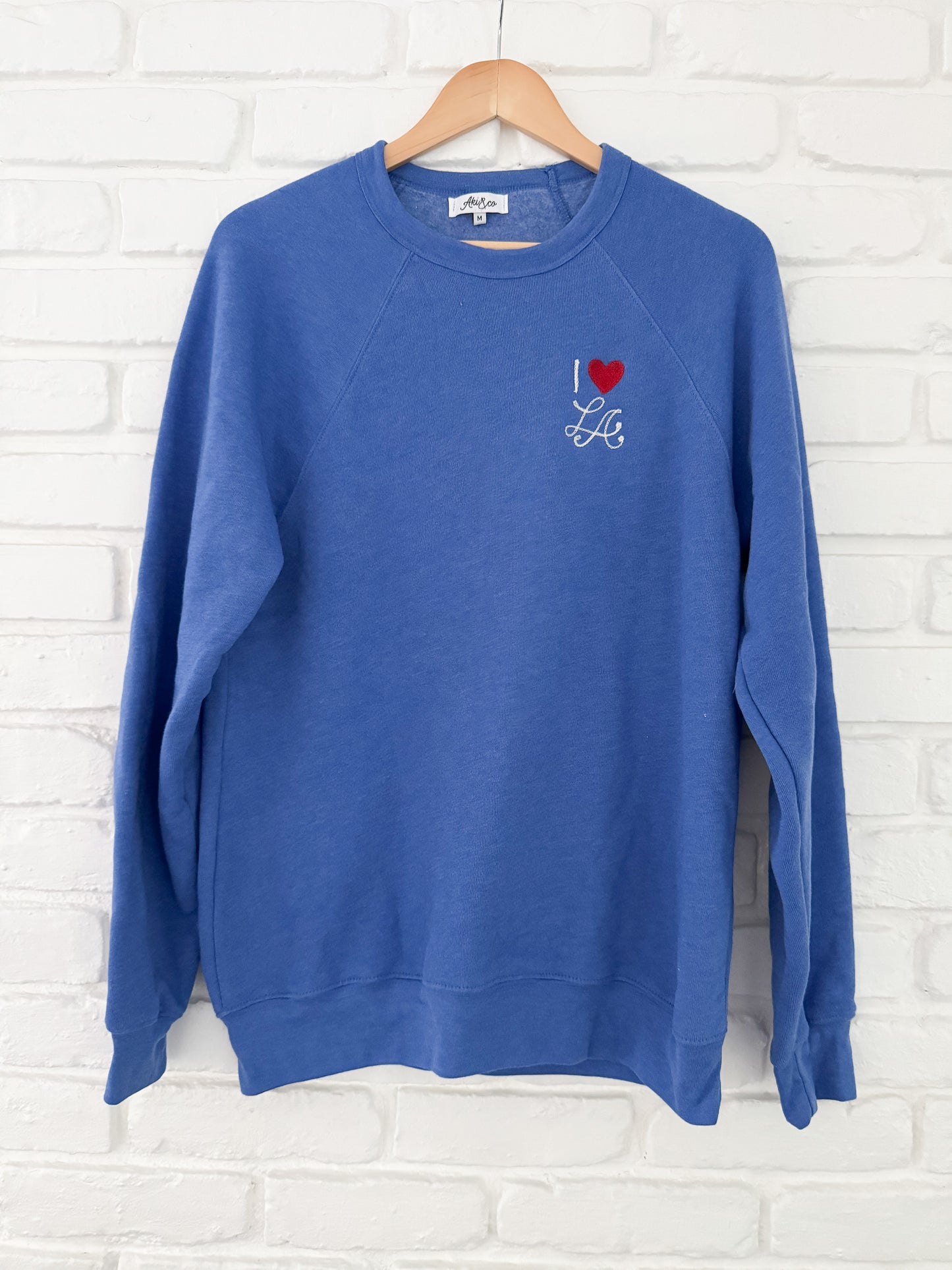 I Heart LA Sweatshirt- Heather Blue