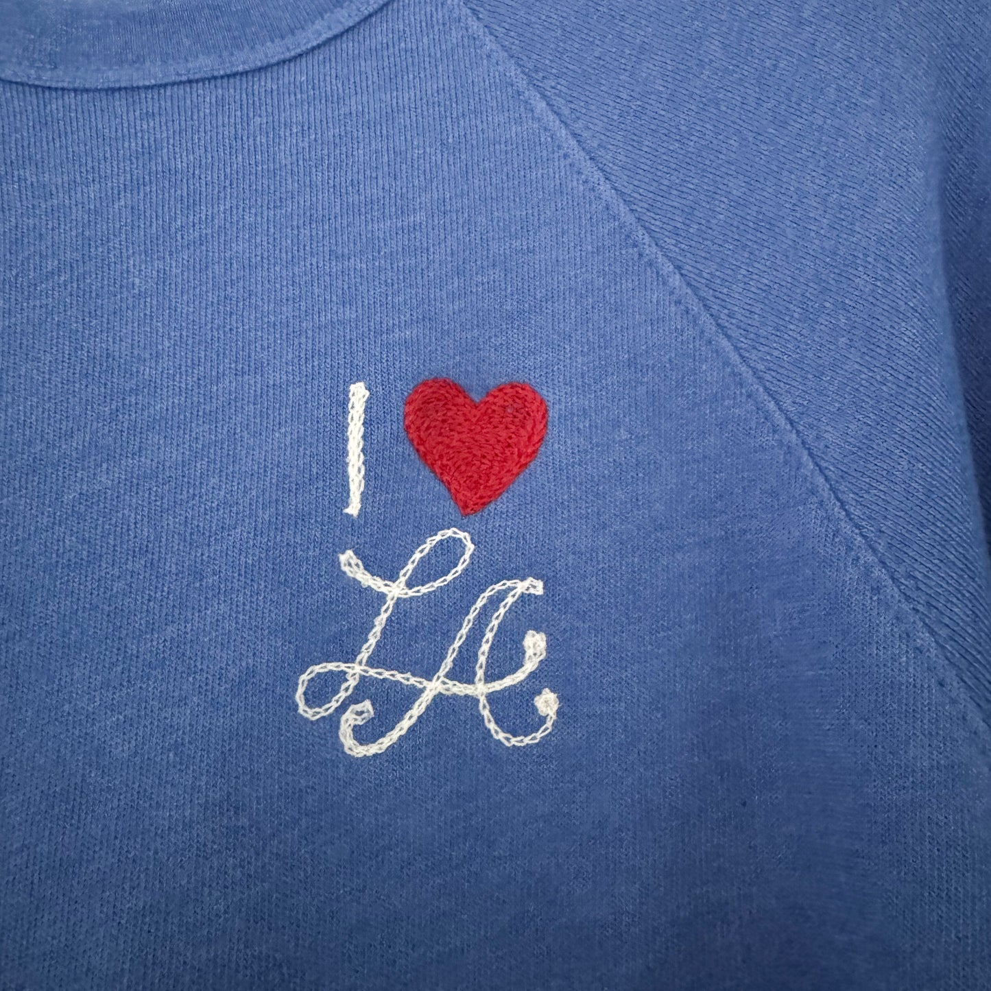 I Heart LA Sweatshirt- Heather Blue