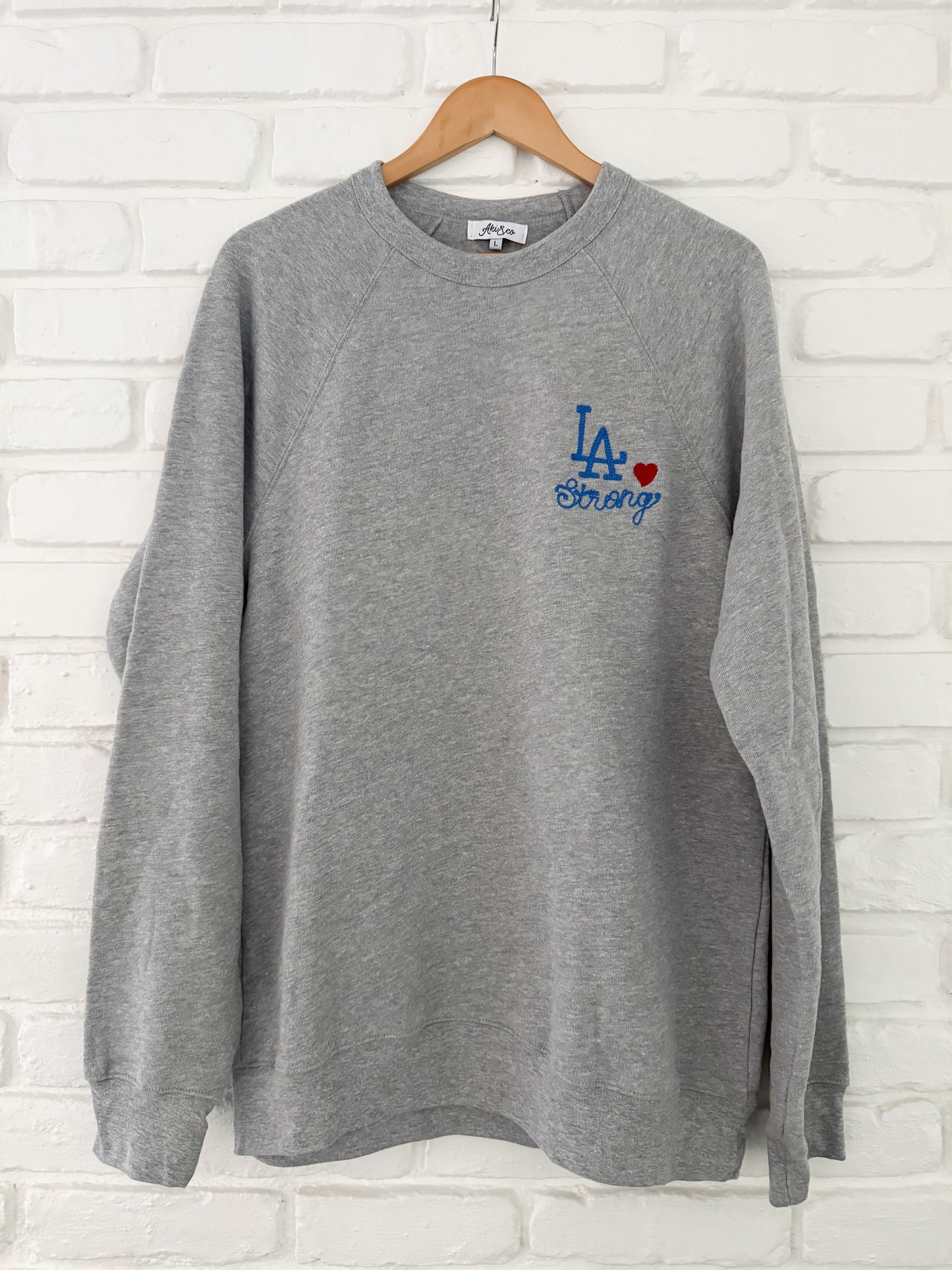 LA Strong Sweatshirt- Heather Gray