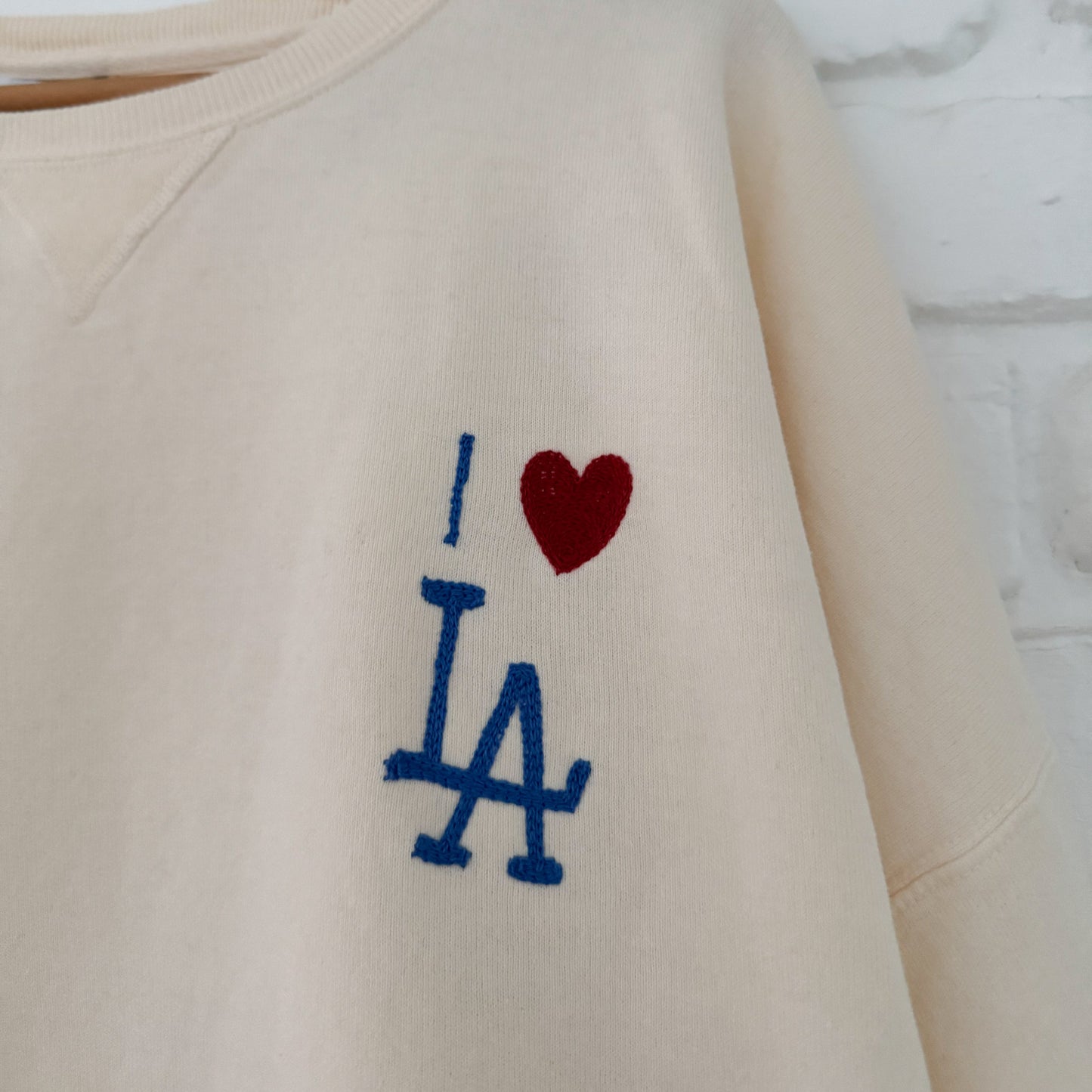 I Heart LA Sweatshirt- Ivory