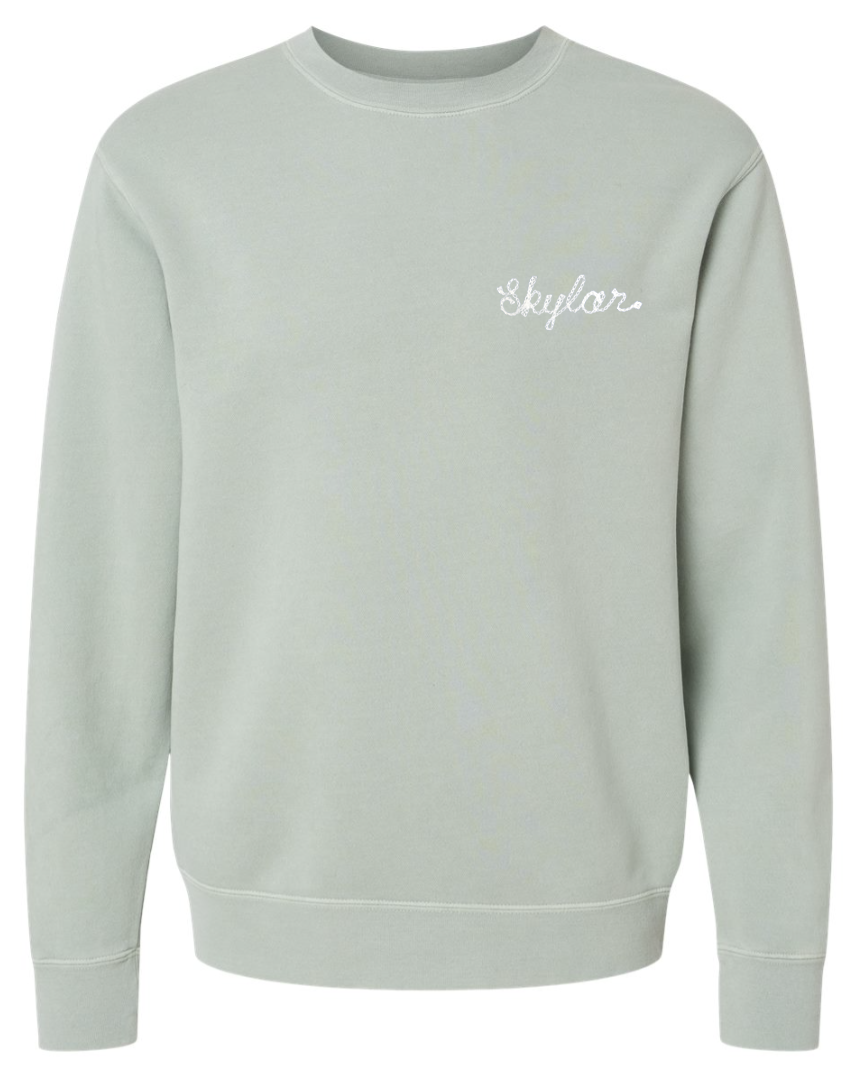 Personalized Pigment-dyed Sweatshirt