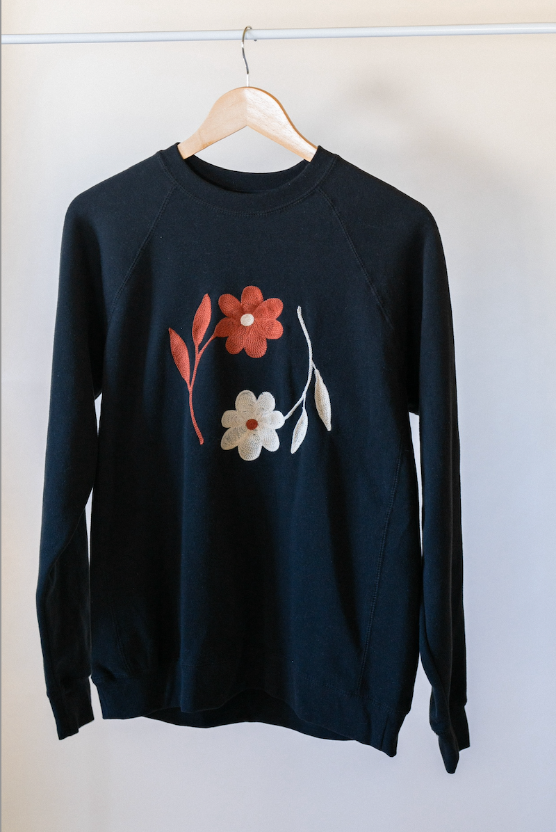 Yin Yang Flowers Sweatshirt