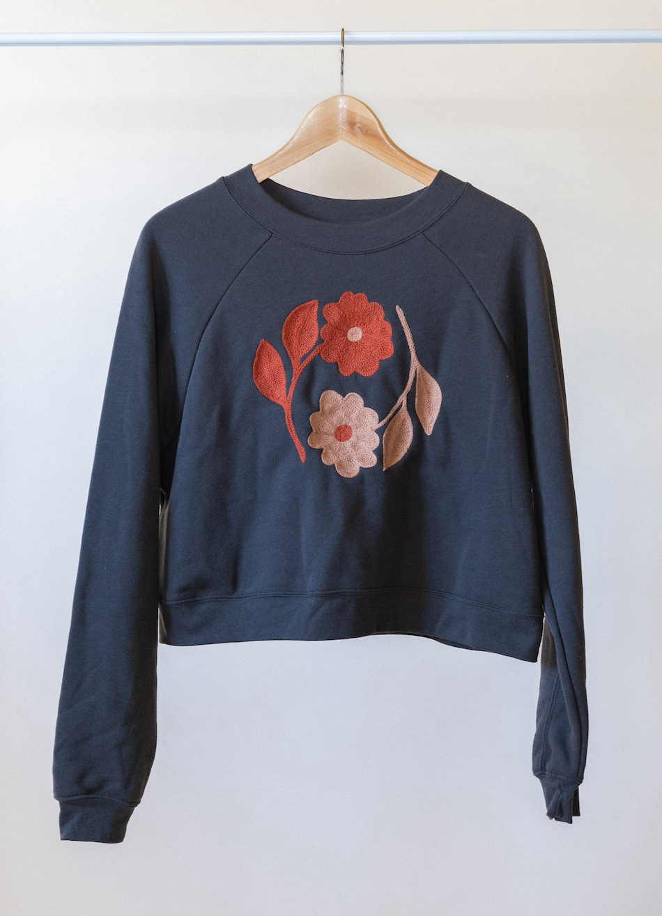 Yin Yang Flowers Women's Sweatshirt