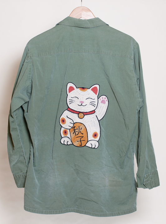 Maneki Neko Vintage Army Jacket