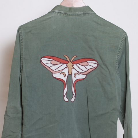 Moon Moth Vintage Army Shacket